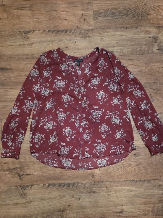 Forever 21 Tops - Forever 21 | Plum Floral Button-Up Blouse